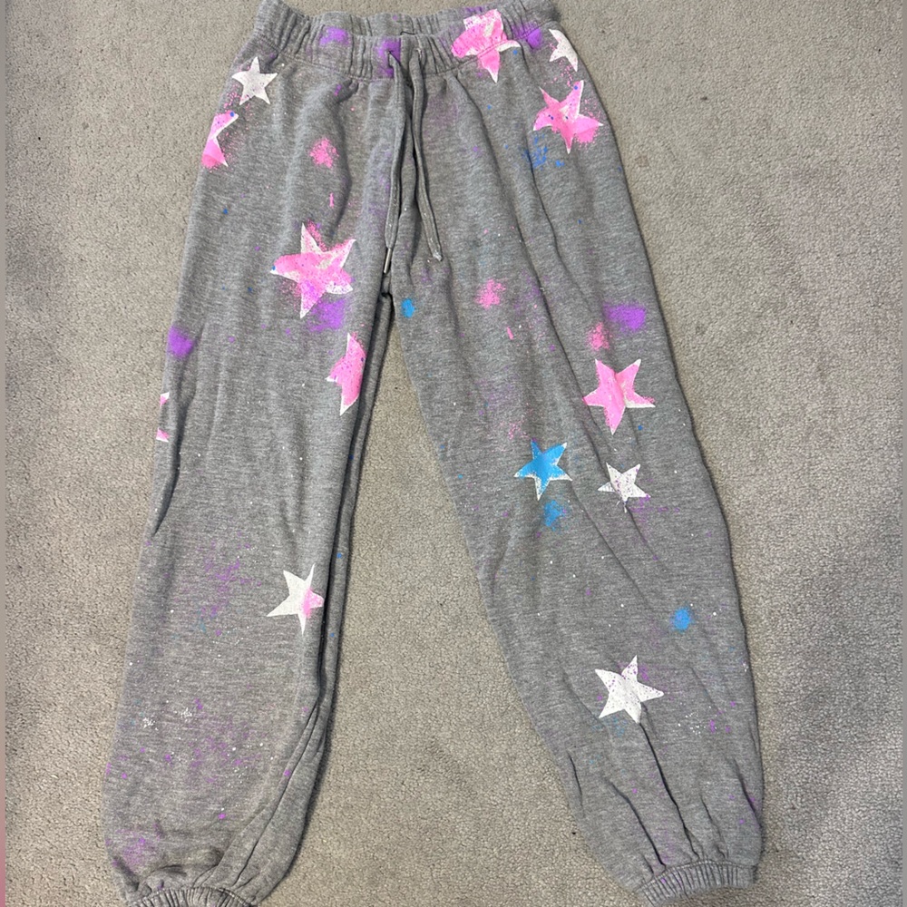 Kids Super Soft Starry Gray Sweatpants